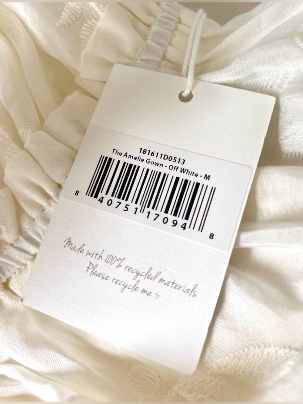 NWT Spell & The Gypsy Collective The Amelie Gown Off White Size M - Picture 11 of 11